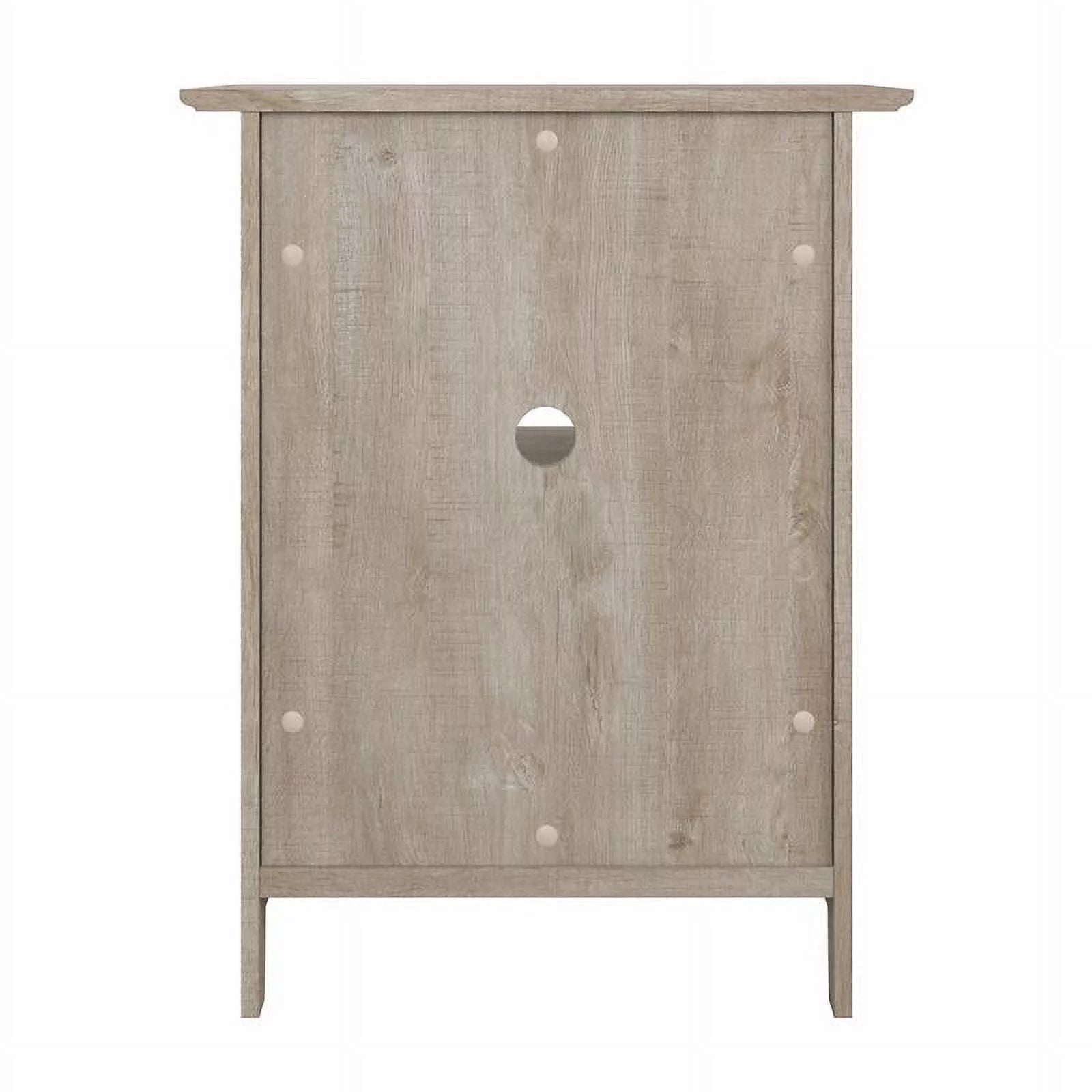 Washed Gray Lateral File Cabinet with Shelf Q9746