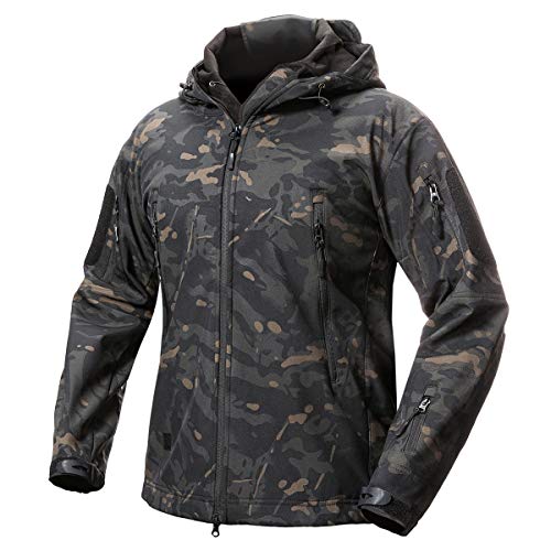 Camouflage Soft Shell Hooded Jacket C2600