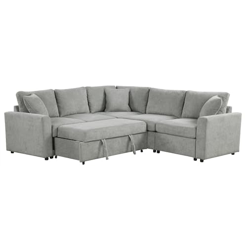 Corduroy U Shaped Convertible Sectional Sofa with Storage X773