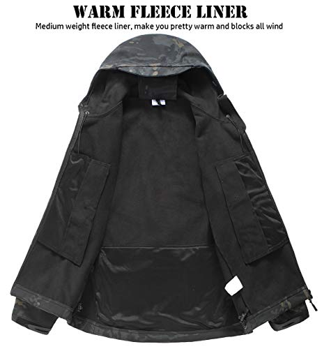 Camouflage Soft Shell Hooded Jacket C2600