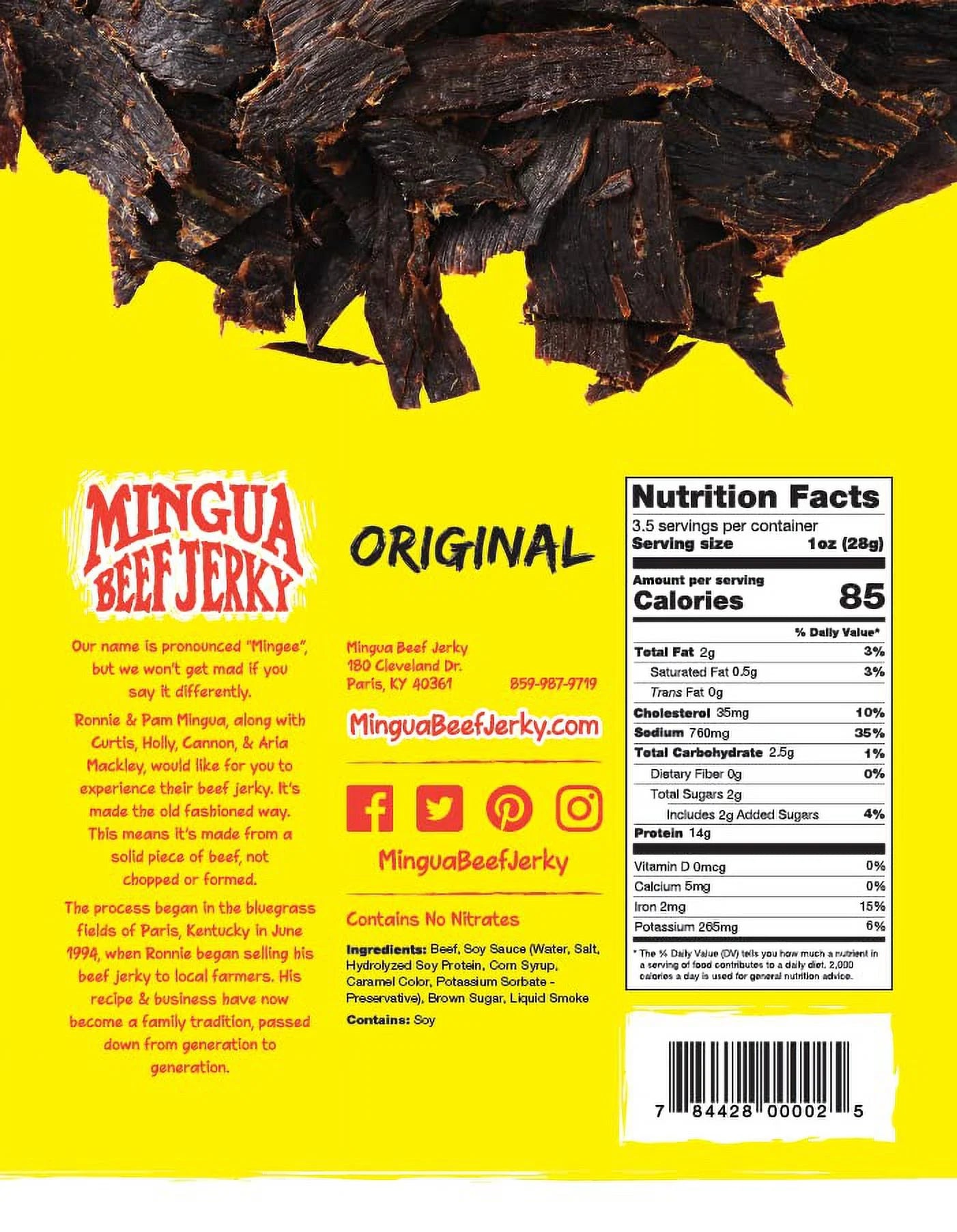 Two Milds + Two Garlic & Onions Beef Jerky, 3.5 ounces, 14.0 Ounce I835