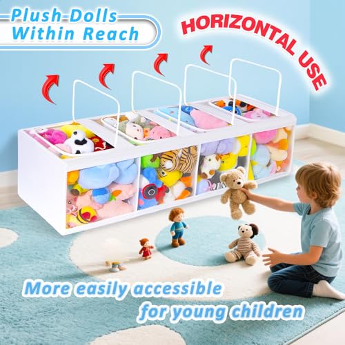 4-Tier Toy Bin for Plushies Storage S923956