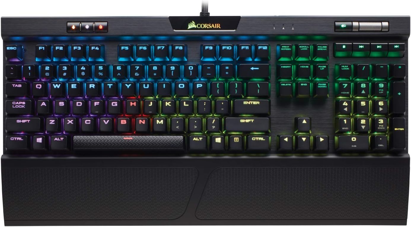 Mechanical Gaming Keyboard with Cherry MX Red and RGB LED Backlit Y148683