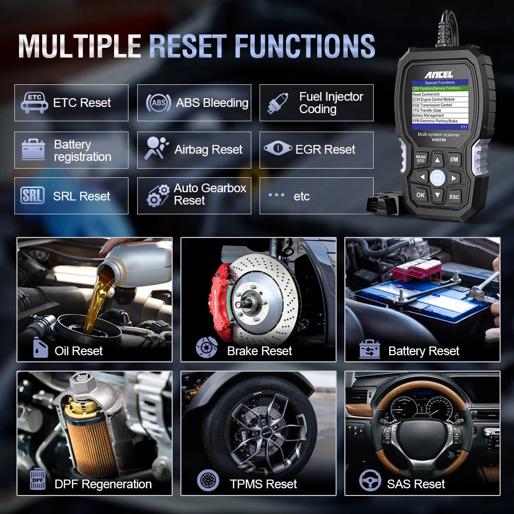 OBD2 Scanner for Volvo Vehicles Scan Full Systems Oil BMS EPB Reset ABS Bleeding Maintenance Service Car Code Reader Automotive Diagnostic Tool J435522