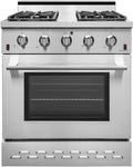 30" Stainless Steel Natural Gas Range with 4.5 cu.ft. Convection Oven N4110