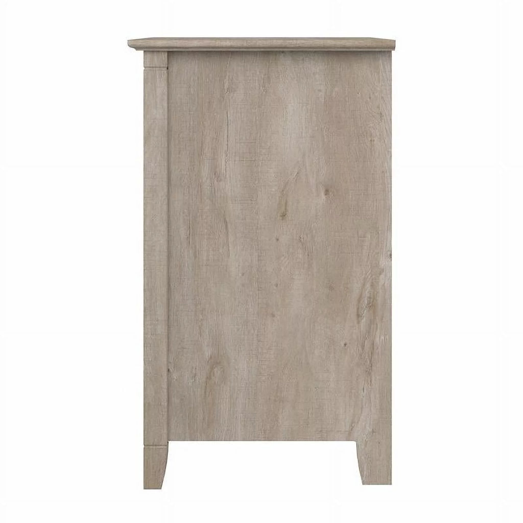 Washed Gray Lateral File Cabinet with Shelf Q9746
