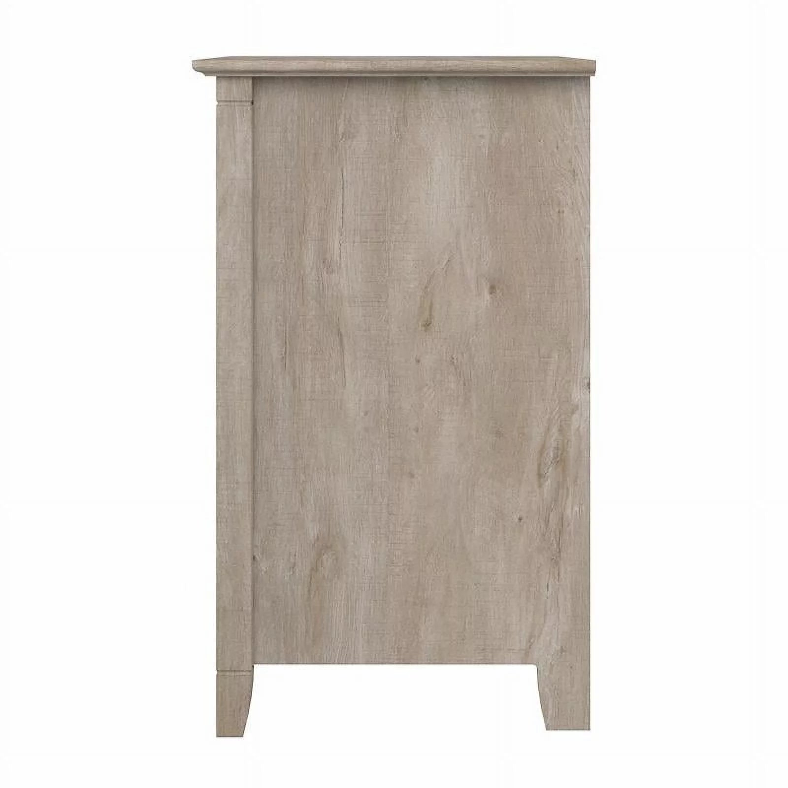 Washed Gray Lateral File Cabinet with Shelf Q9746