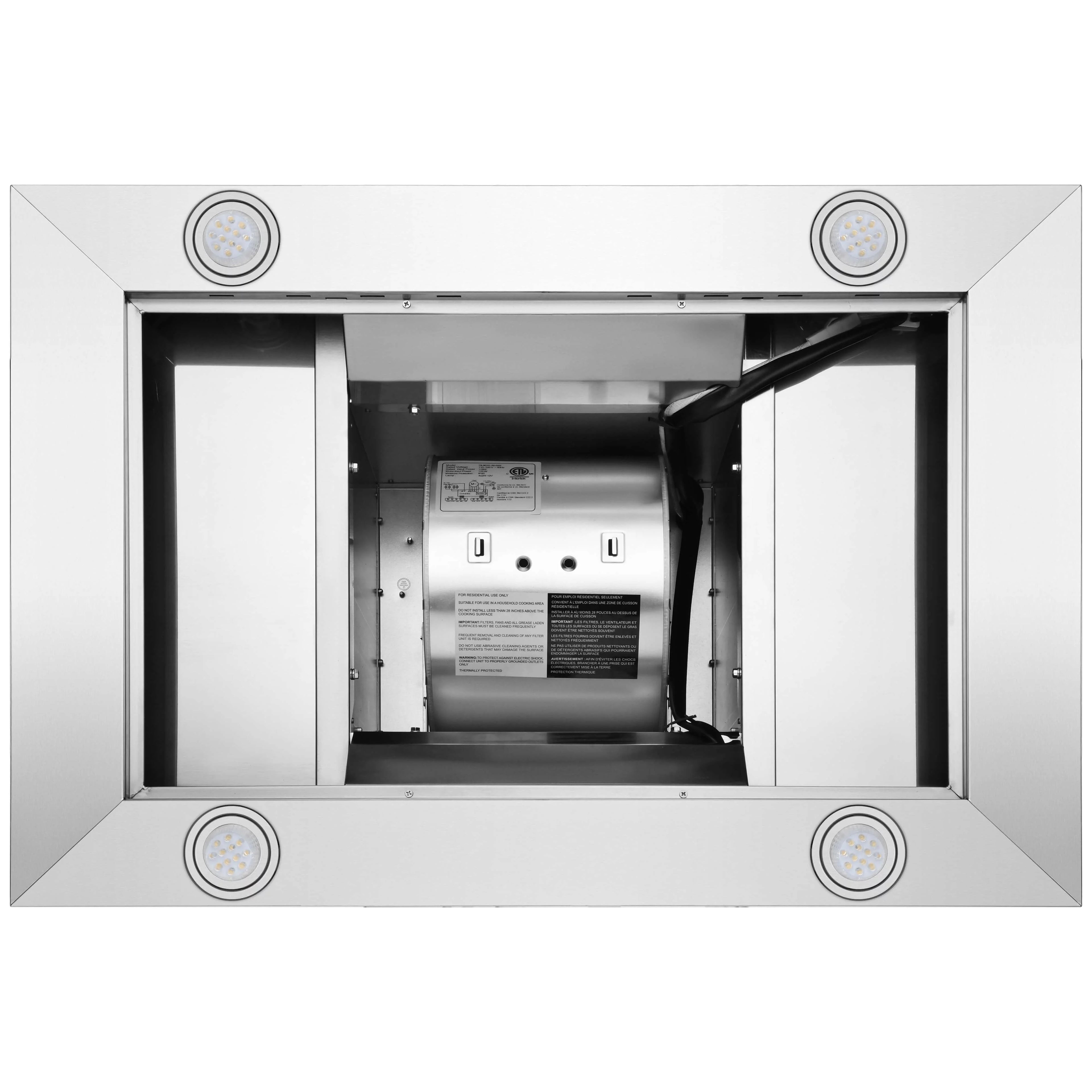 30" 760 CFM Stainless Steel Island Mount Kitchen Range Hood C3343