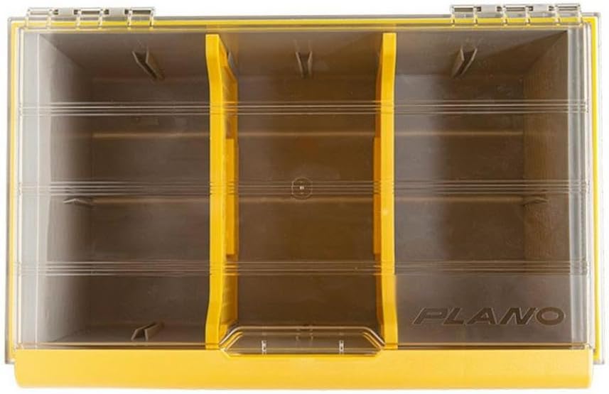 Clear and Yellow Rust-Resistant Waterproof Plastic Tackle Utility Box H585703