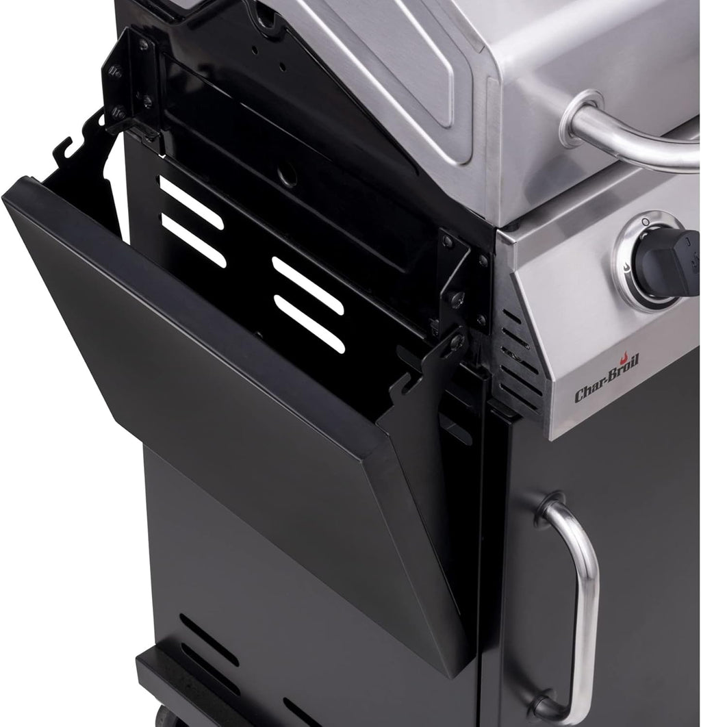 Stainless/Black 2-Burner Liquid Propane Gas Grill A704234