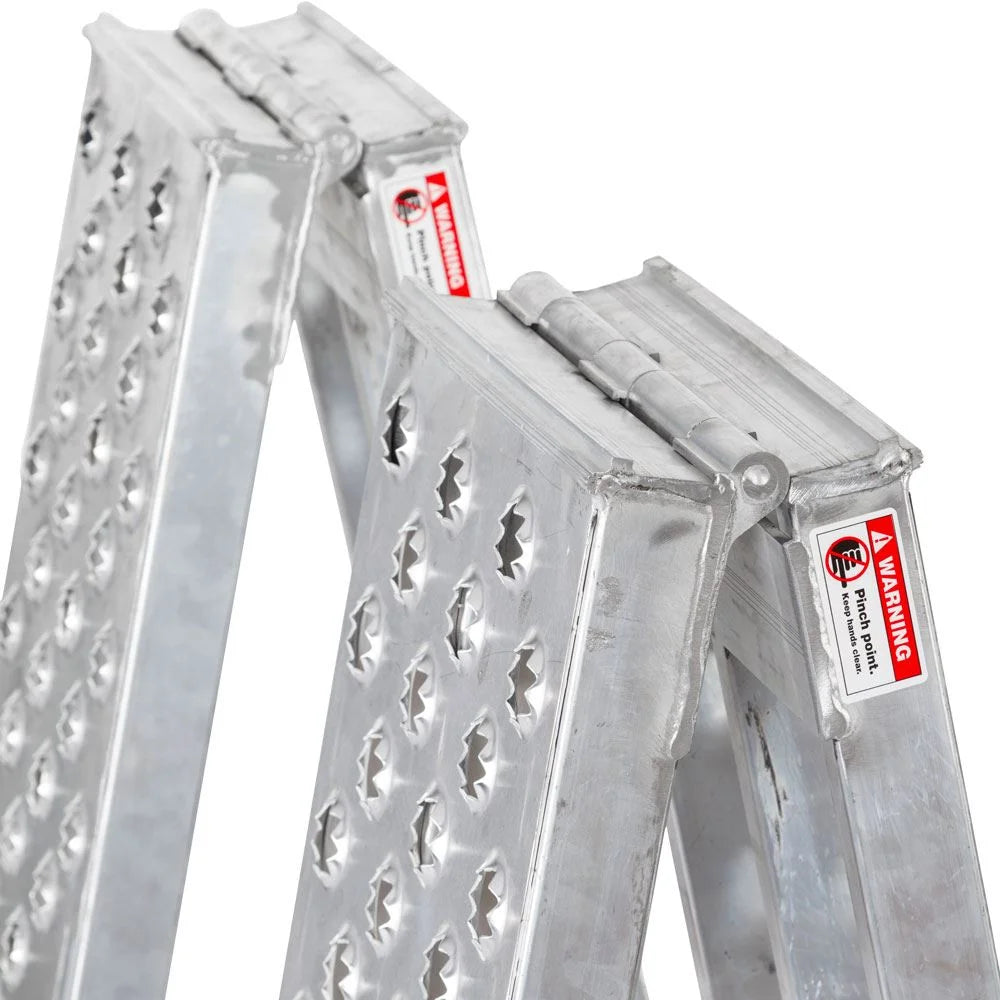 Aluminum 10' Arched Dual Runner Folding ATV Ramps T8762