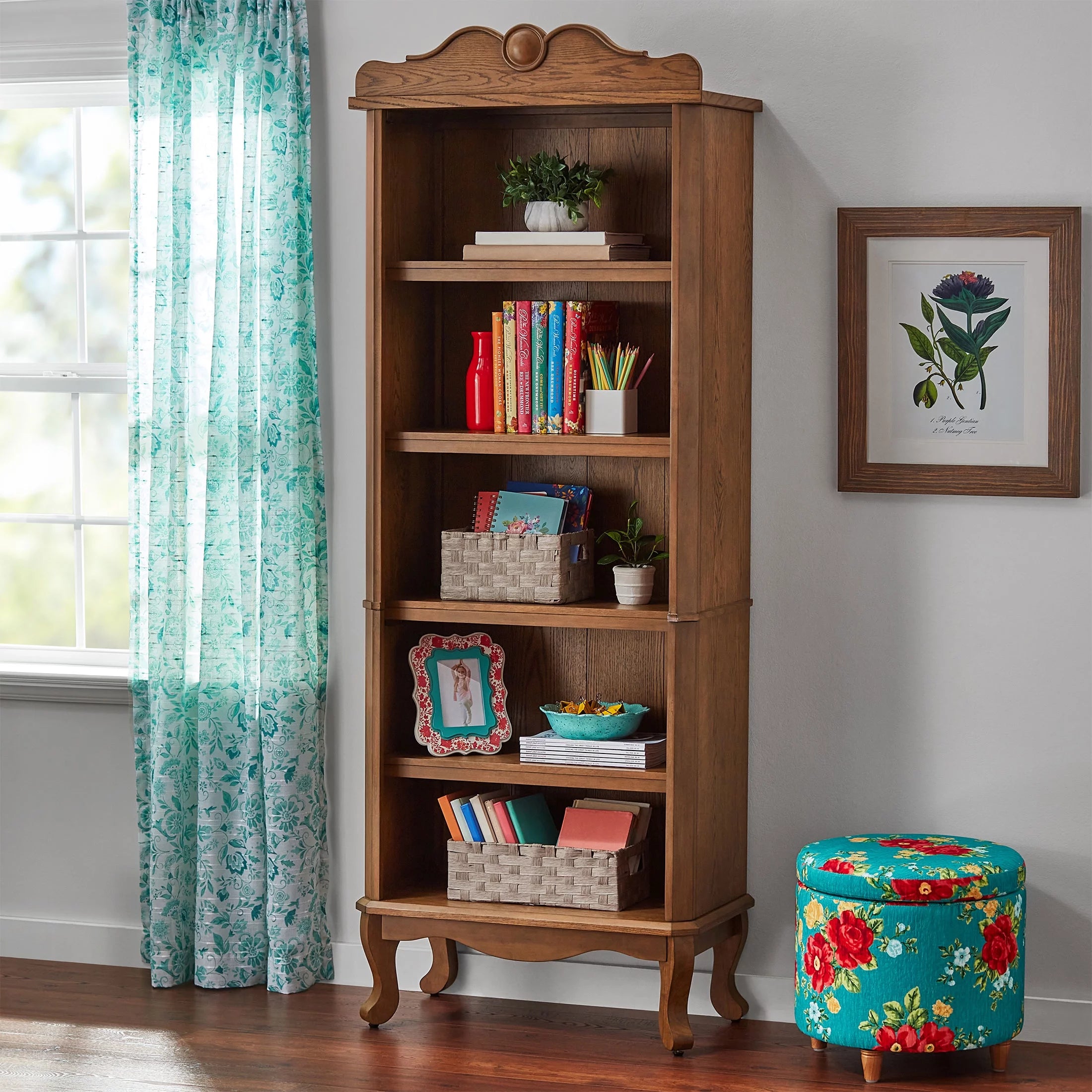 Heirloom Brown Solid Wood Bookcase W5083