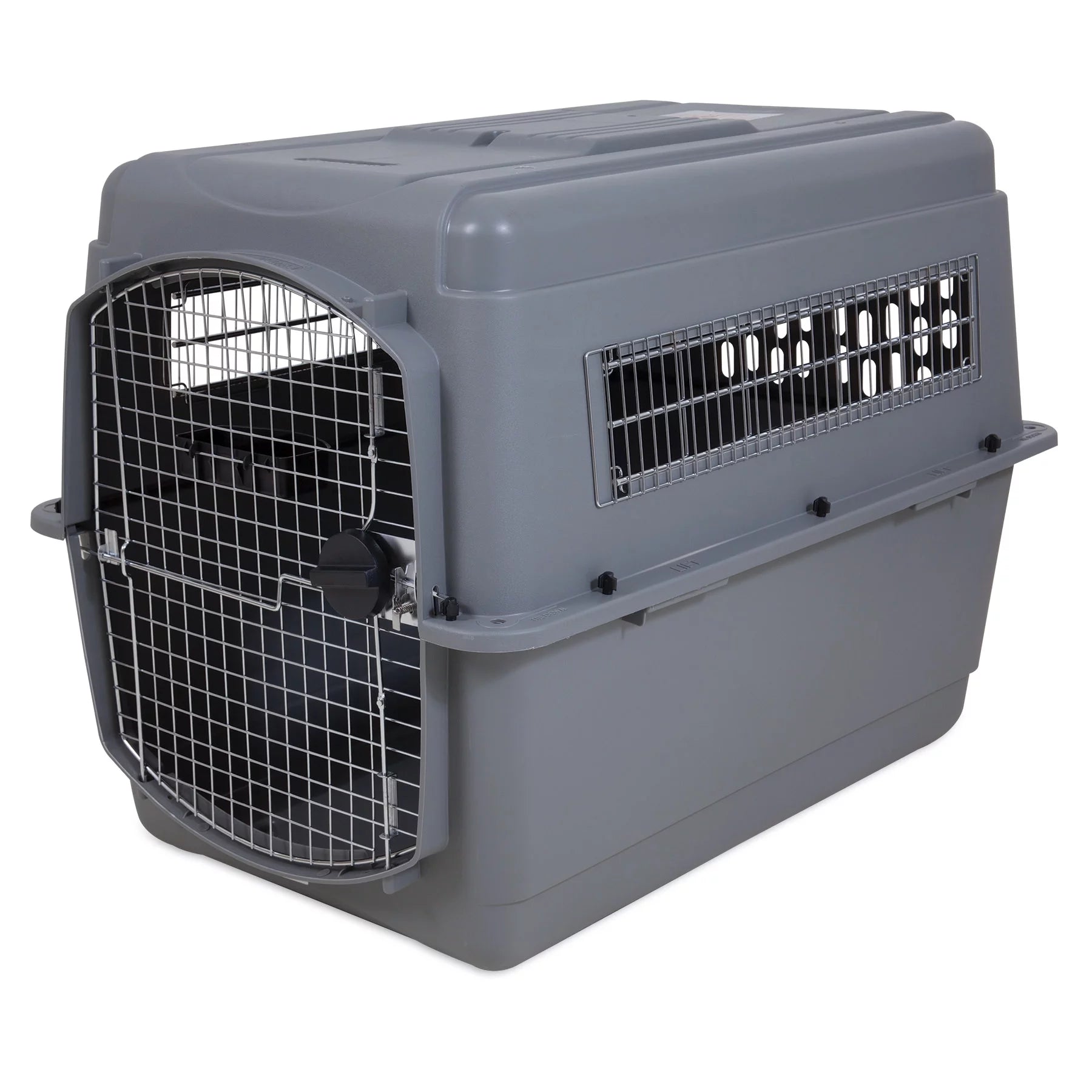 Gray 40" Dog Crate Pet Carrier F1480