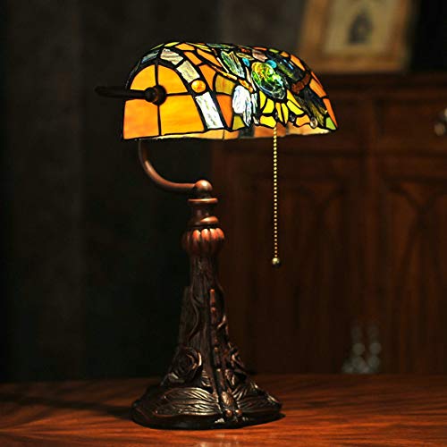 Stained Glass Table Lamp 15.5" Tall Y136