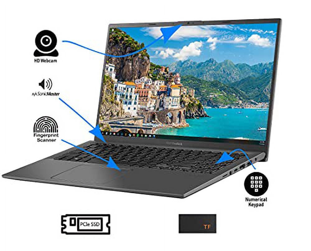15.6" FHD Touch Display Laptop with 8GB RAM 256GB SSD H8753