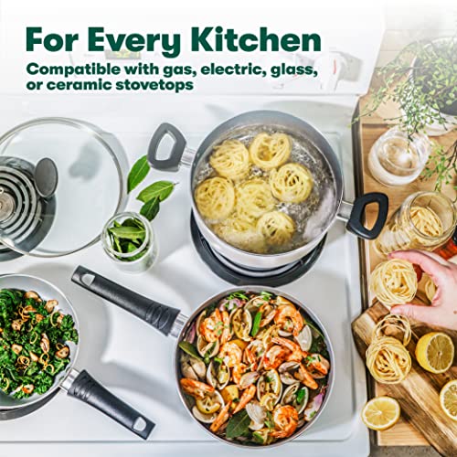 12 Piece Nonstick Black Cookware Set with Utensils W8228