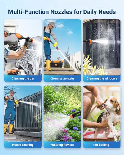Cordless Pressure Washer with Rechargeable 3.0Ah Batteries Z213761