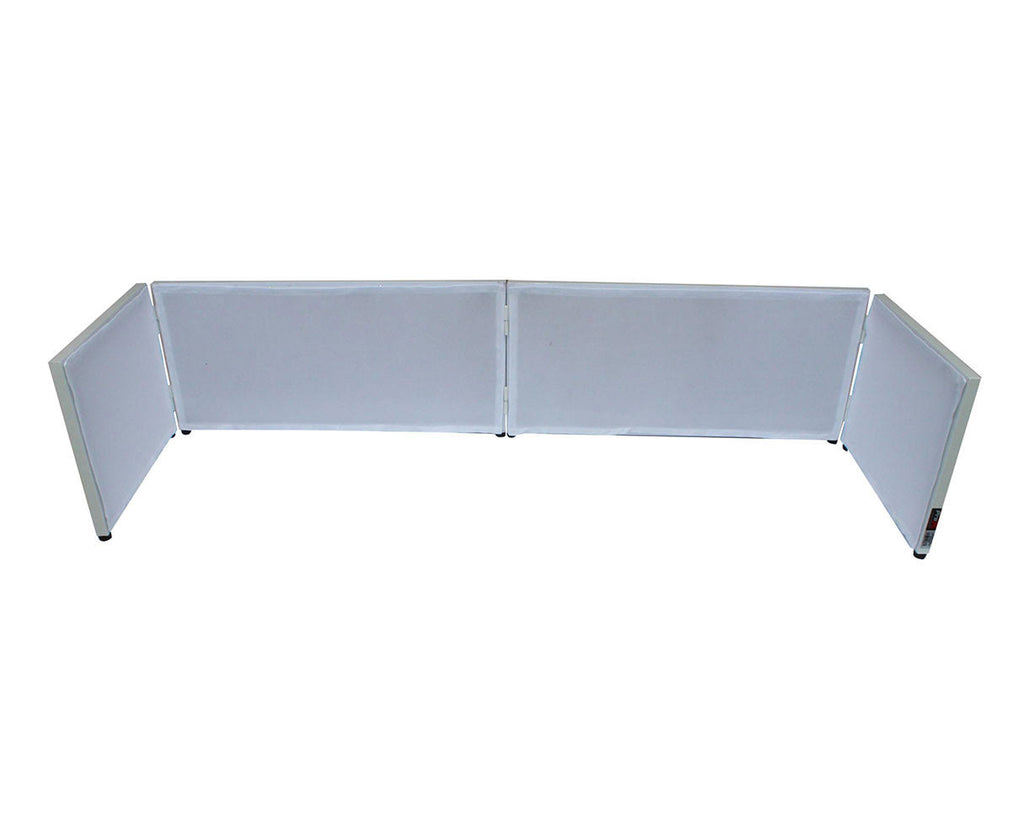 6ft Table Top DJ Facade White Trim Black White Scrim W22848