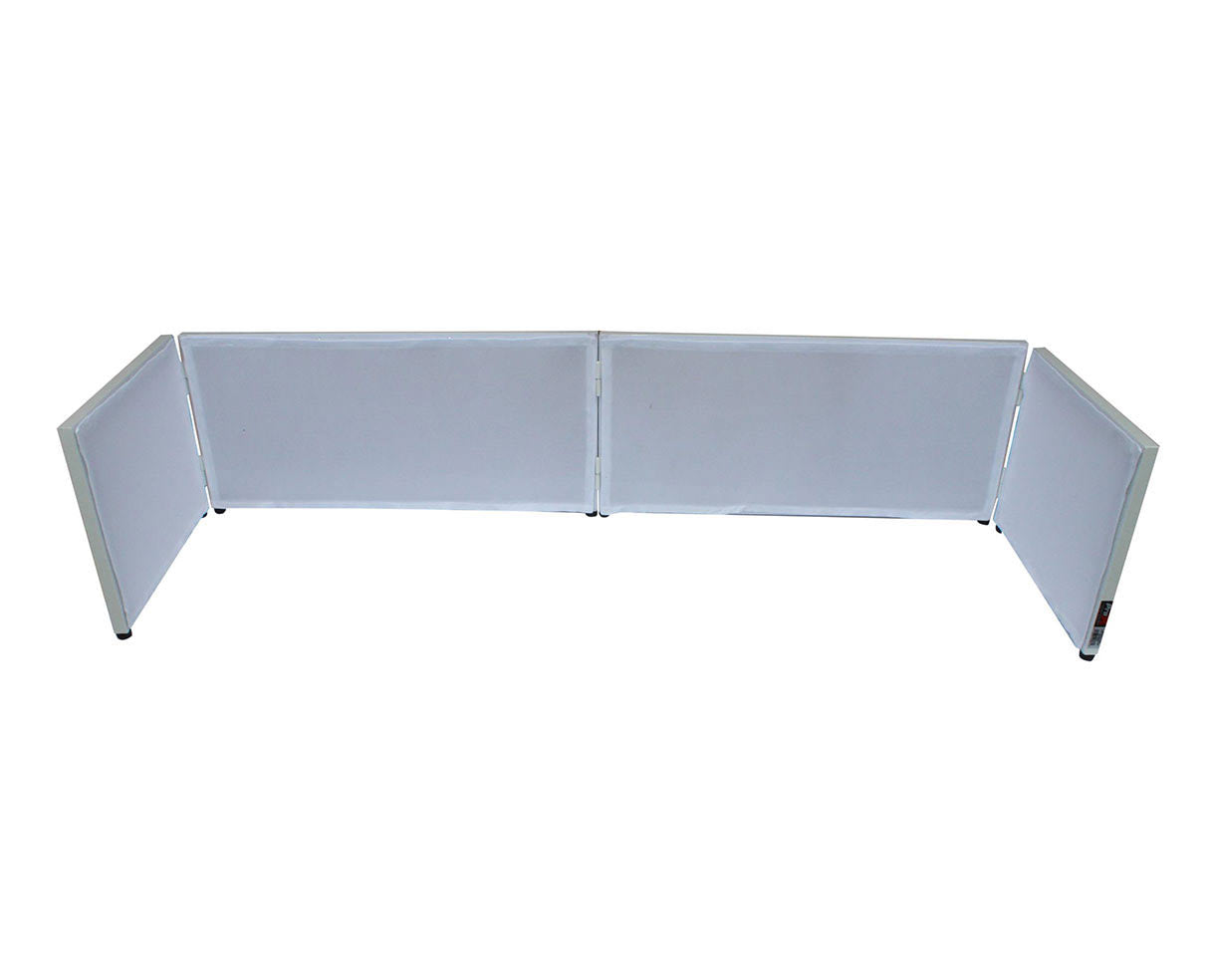 6ft Table Top DJ Facade White Trim Black White Scrim W22848