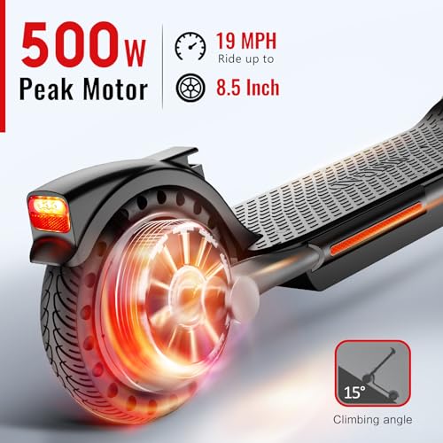 Electric Scooter with 8.5" Tires, Peak 500W Motor, Folding R5960