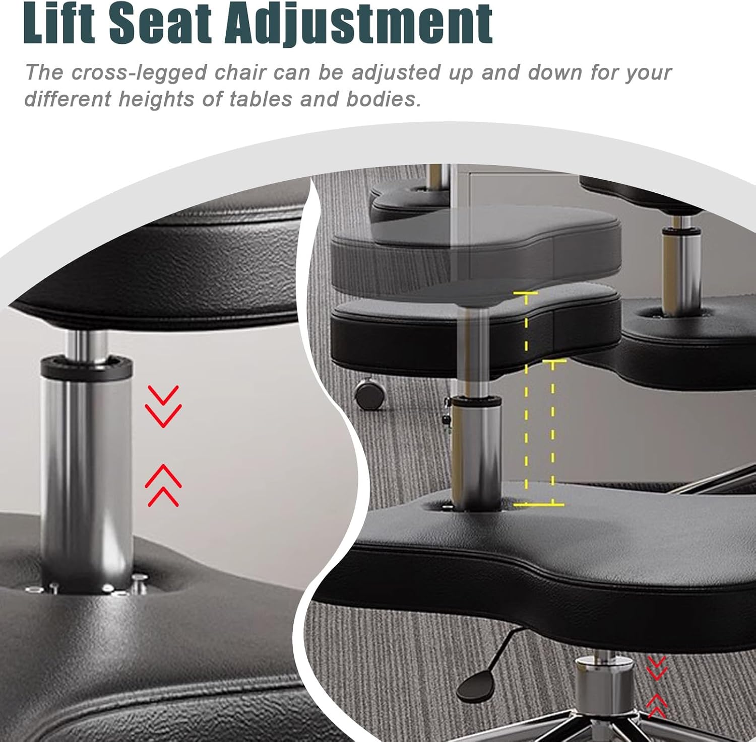 Adjustable Armless Kneeling Chair D813