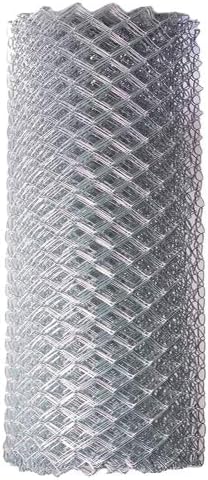 Galvanized Steel 4 X 50 Feet Chain Link Fence Fabric, 12.5-AW Gauge, Silver K23954