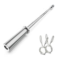 57" Olympic Barbell Bar, 2" Standard Straight Barbell Bars with 2 Spring Collars X19393
