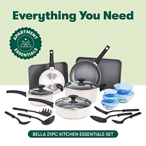 12 Piece Nonstick Black Cookware Set with Utensils W8228