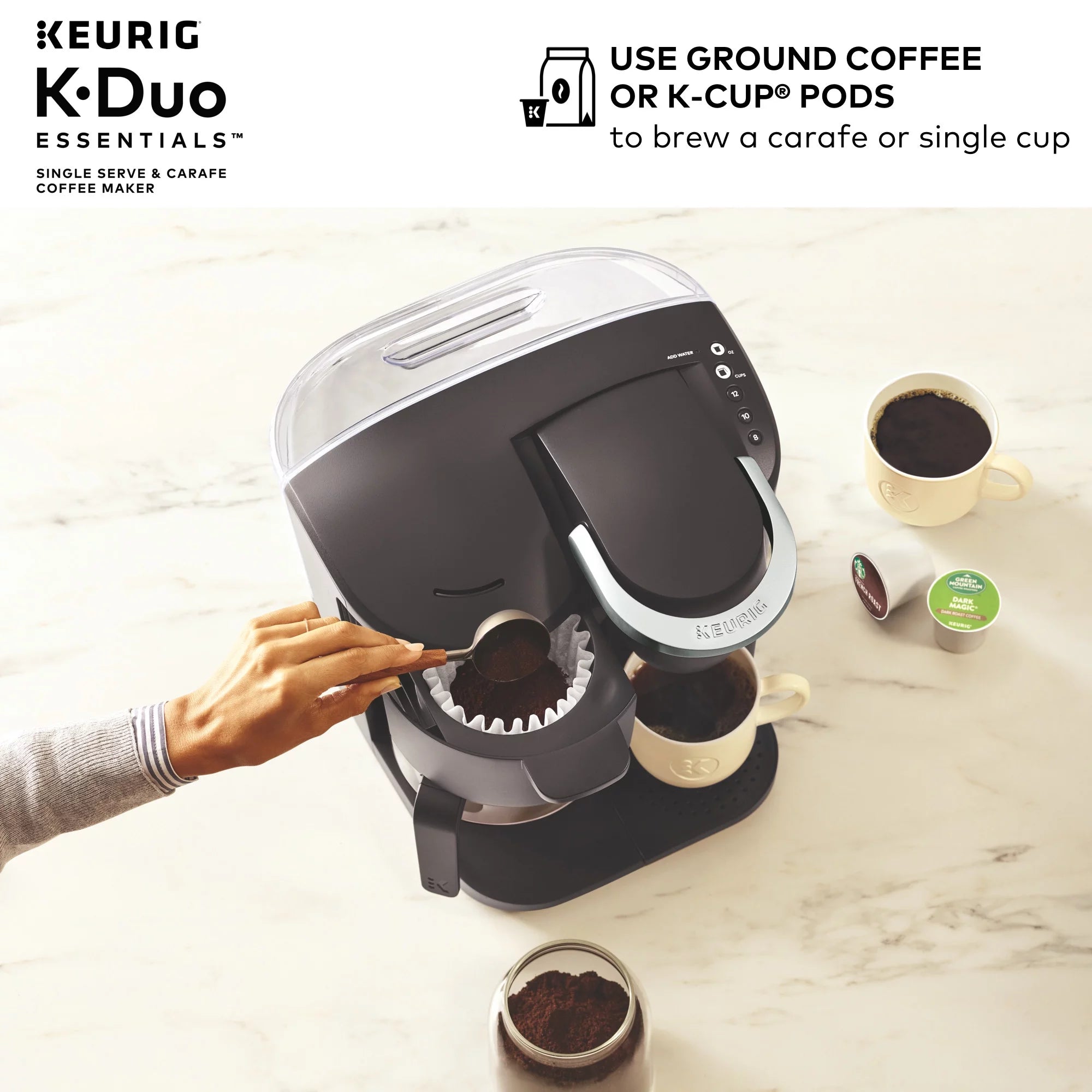 Single Serve & Carafe Coffee Maker R921436