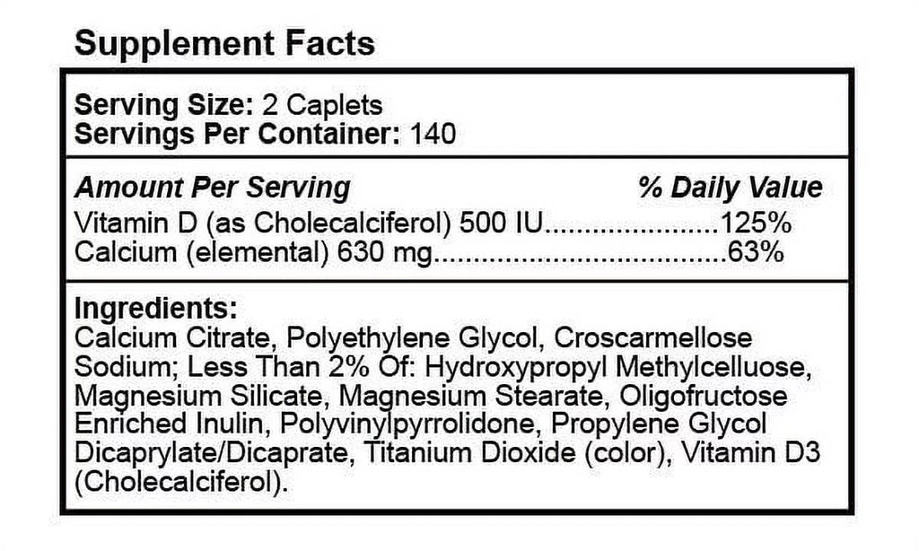 280 ct. Calcium Plus D3 B46336
