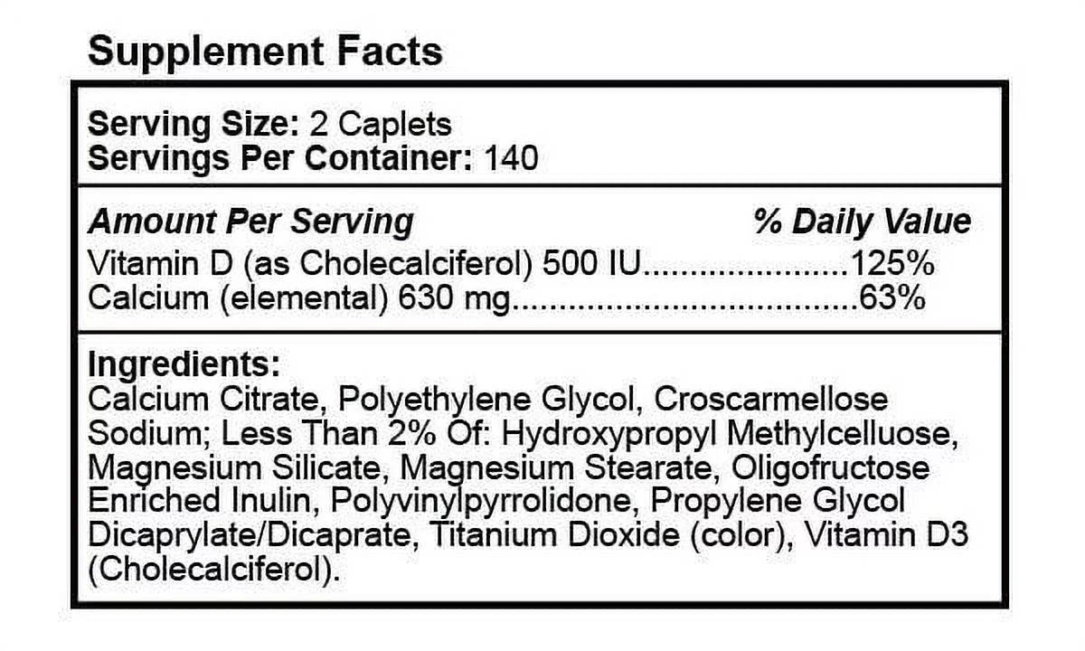 280 ct. Calcium Plus D3 B46336