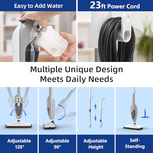 10-in-1 Handheld Steam Cleaner with 11 Accessories B9303