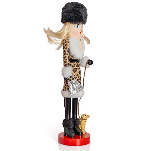 15" Wooden Glitter Nutcracker Doll T98601