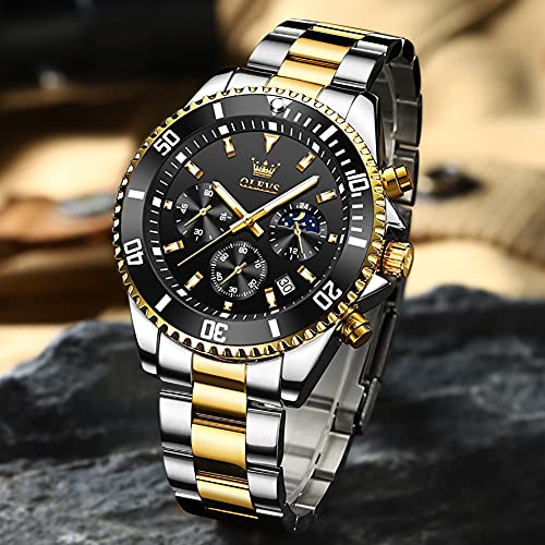 Green/Black/Blue Analog Stainless Steel Men Watch O604