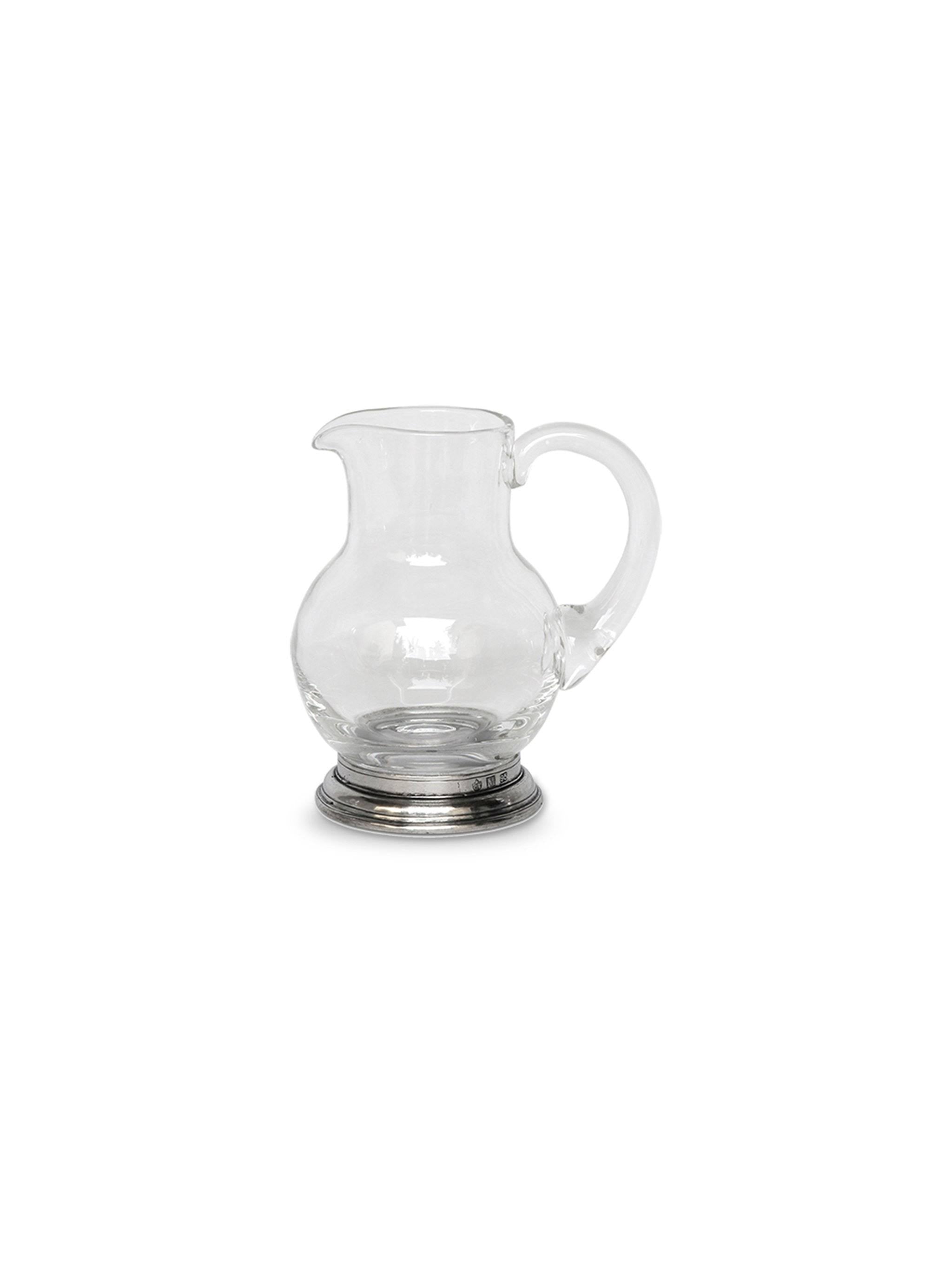 Pewter Glass Pitcher, 1/4 Liter S518