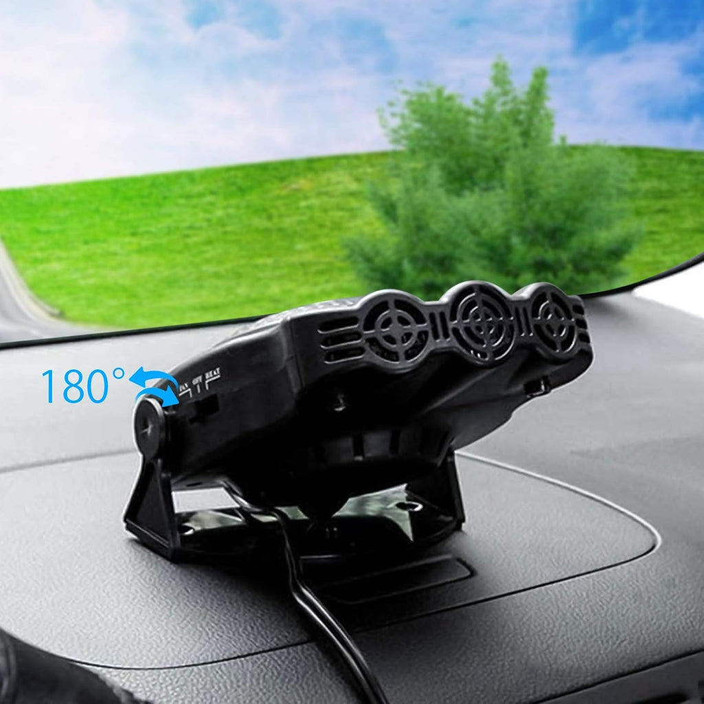 Black 12V 150W Car Heater Cooling Fan Defroster G8750