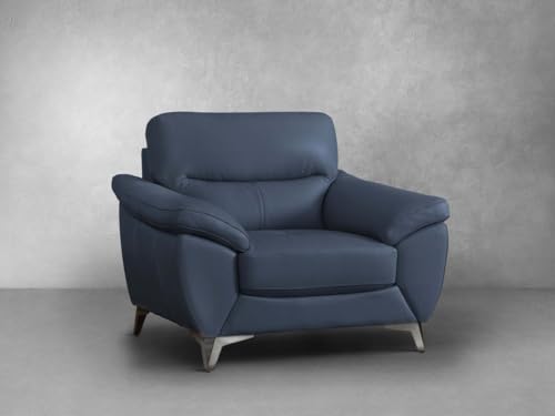 Blue Top Grain Leather Chair C217407