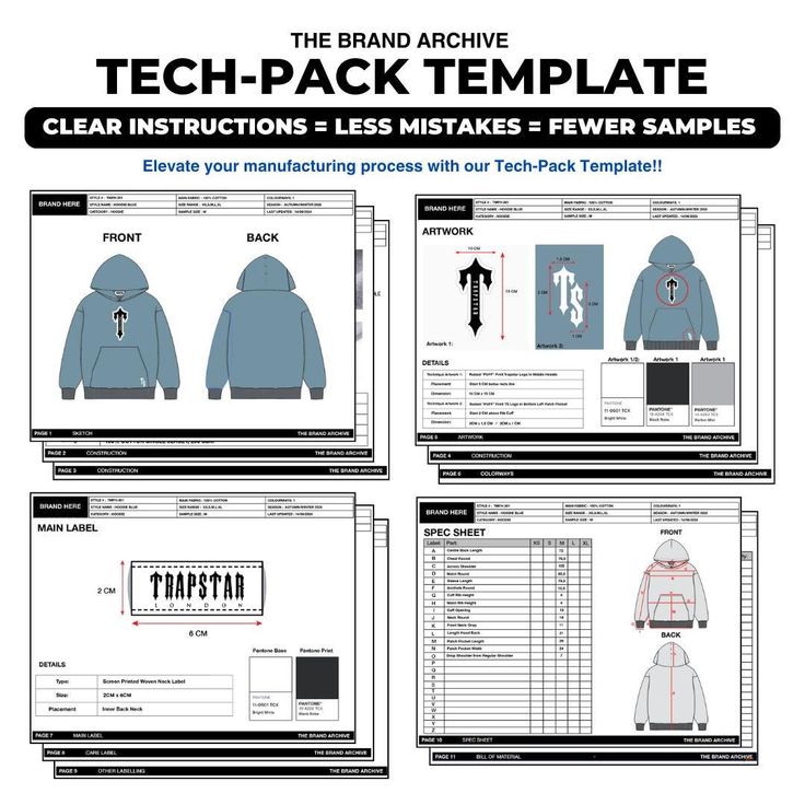 Clothing Brand Tech-Pack