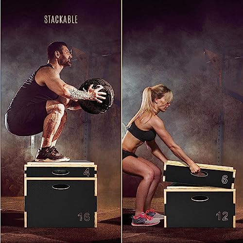 Stackable Wood Plyometric Box S3866