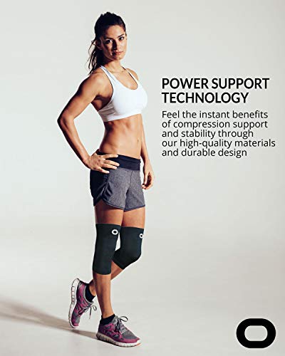 Compression Knee Sleeve (1 Pair) Non-Slip Knee Support O89555