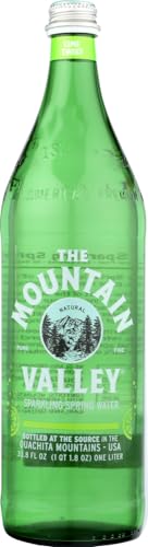 1 Liter Sparkling Water in Glass Bottle (Pack of 12) D9301