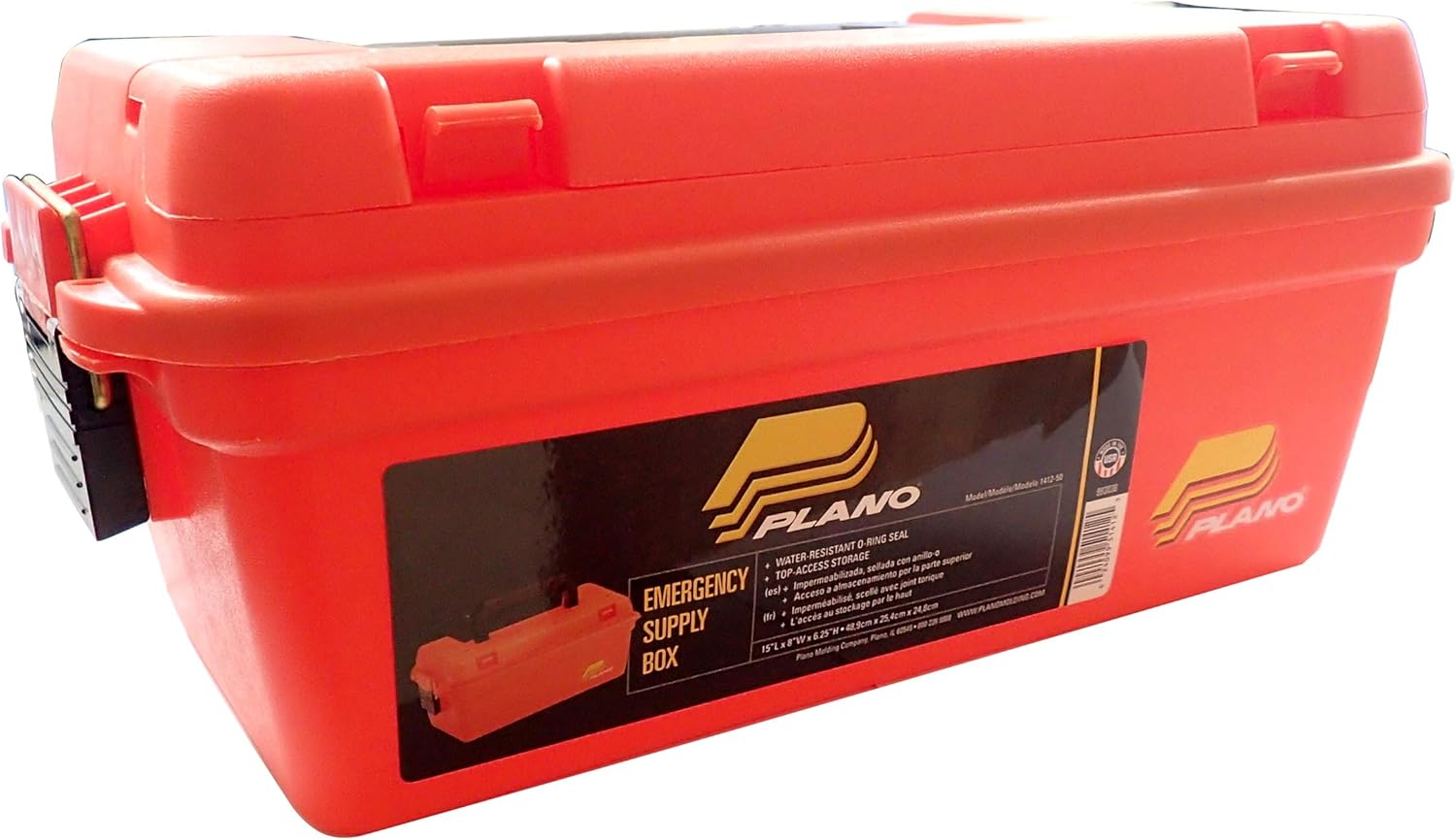 Shallow Dry Storage Box Orange Small F577