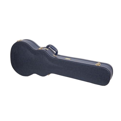 Carved Smoke Blue Wooden Hardshell Guitar Case R894