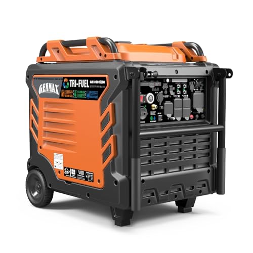 15000W Tri-Fuel Portable Generator with ATS, CO Sensor, Digital Display & 50A Output F84680