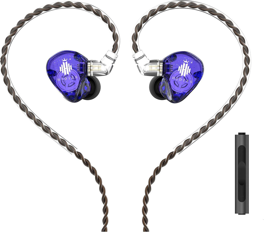 Black Polymer Diaphragm In-Ear Monitor Headphones with Detachable Cable C7091