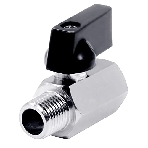 Brass Mini Ball Valve NPT Female x Male Shut-Off Valve A166245