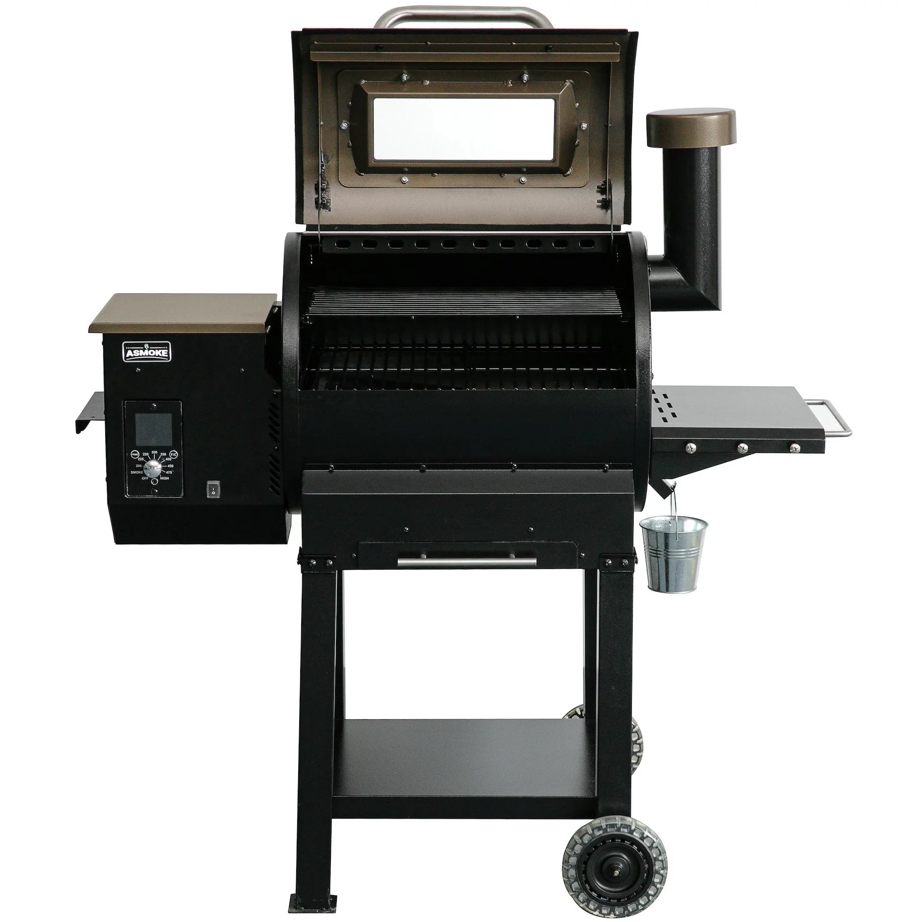 Wood Pellet Grill Smoker 515 sq. in. Bronze E570