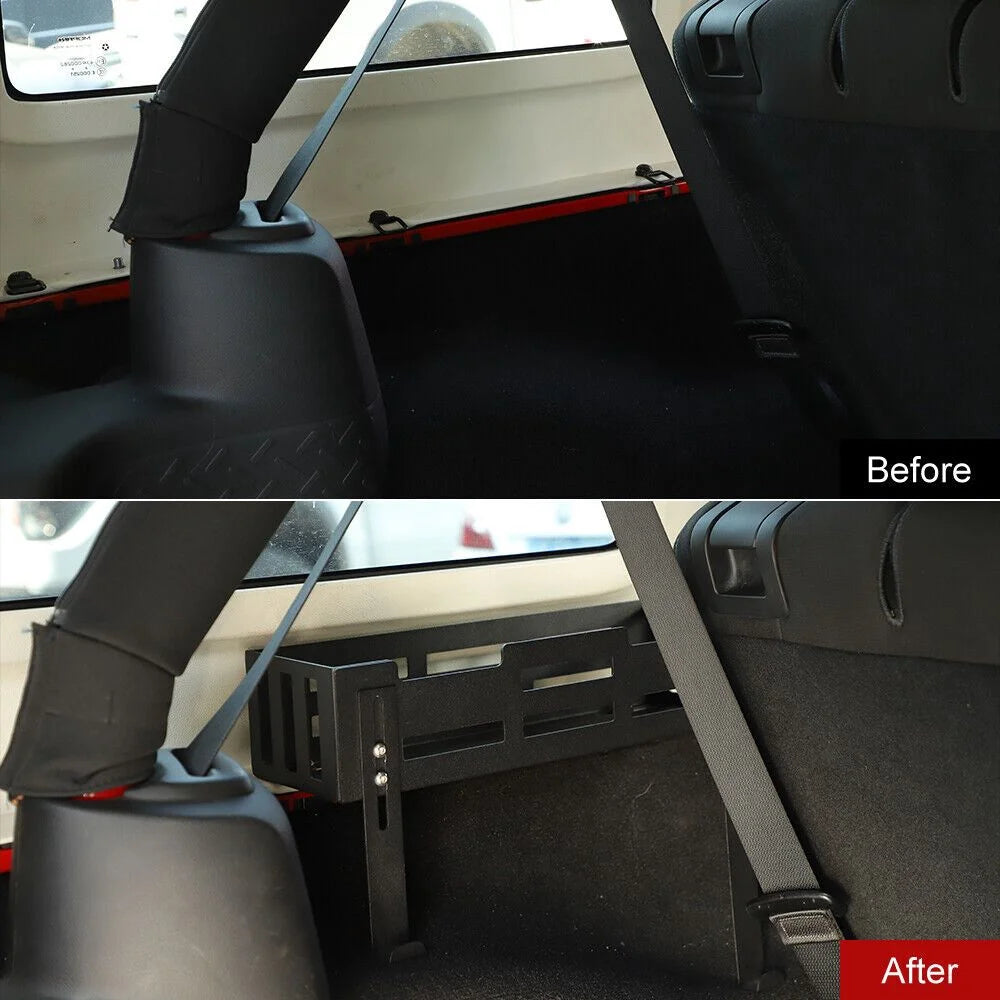 Rear Cargo Side Basket Rack Solid Metal Luggage Storage Carrier U18434