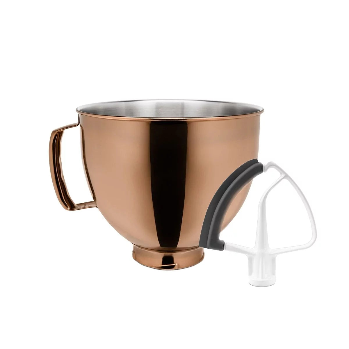 5-Quart Stainless Steel Bowl with Flex Edge Beater M8002