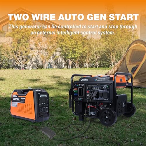 15000W Tri-Fuel Portable Generator with ATS, CO Sensor, Digital Display & 50A Output F84680